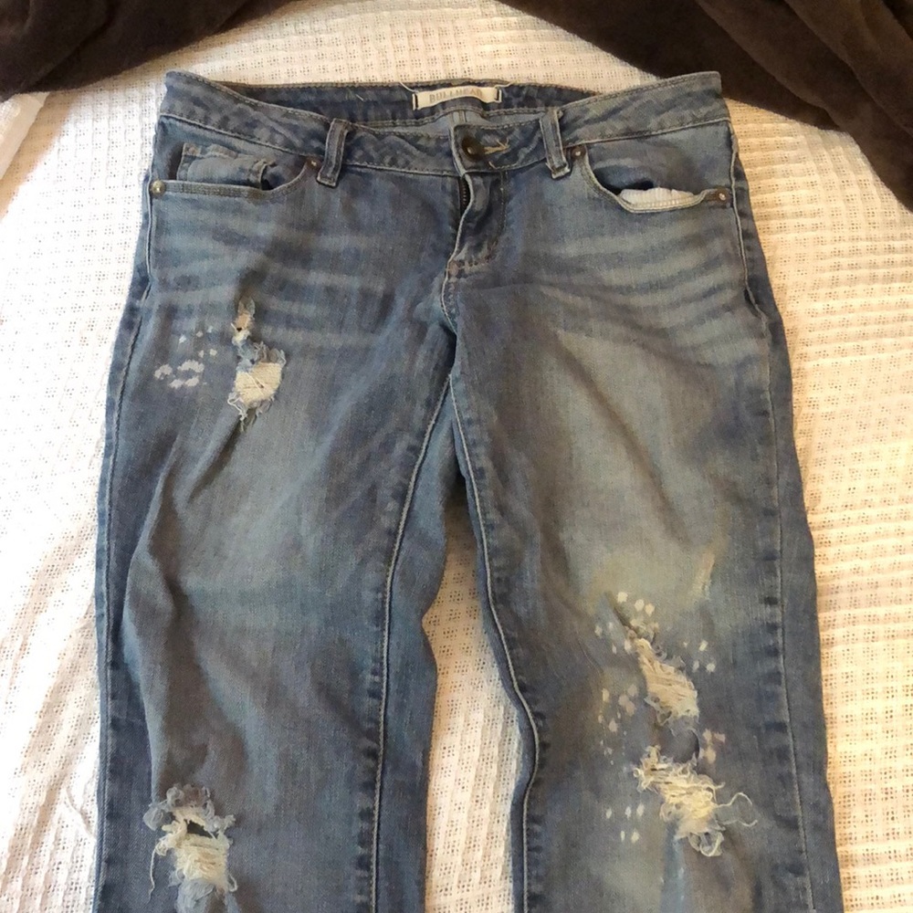 pacsun ripped light wash jeans